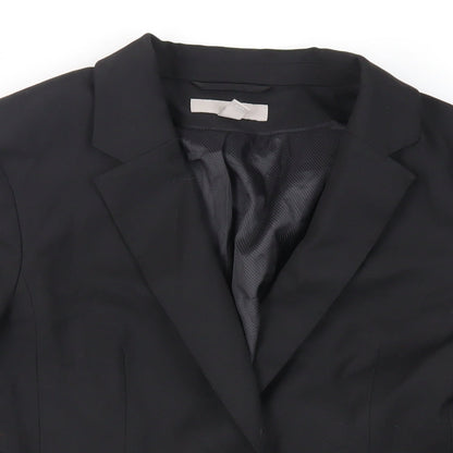 Womens UK Size 10 H&M Black Jacket