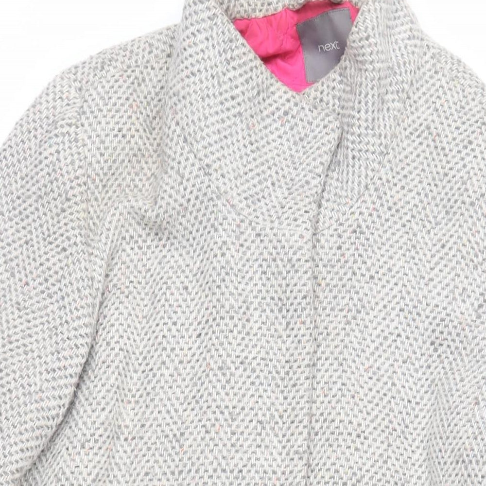 Womens UK Size 16 NEXT Grey Overcoat
