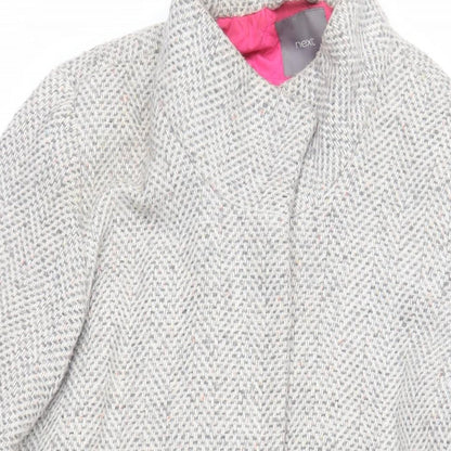 Womens UK Size 16 NEXT Grey Overcoat