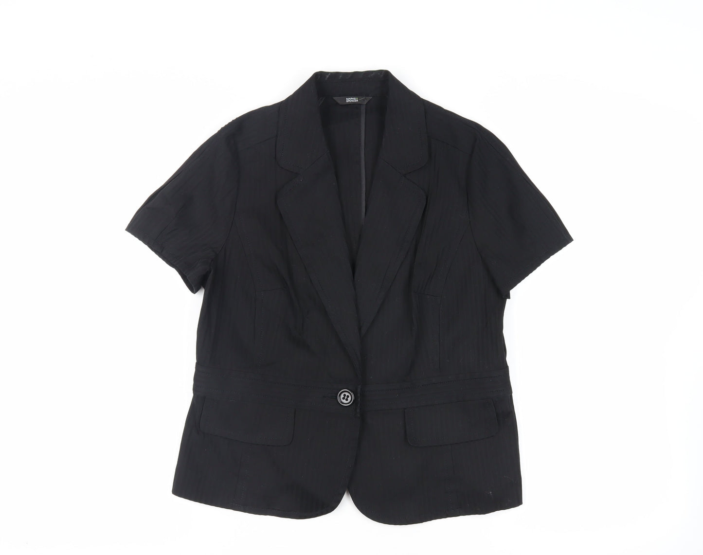 Womens UK Size 16 Marks and Spencer Black Jacket