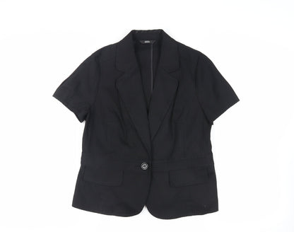 Womens UK Size 16 Marks and Spencer Black Jacket