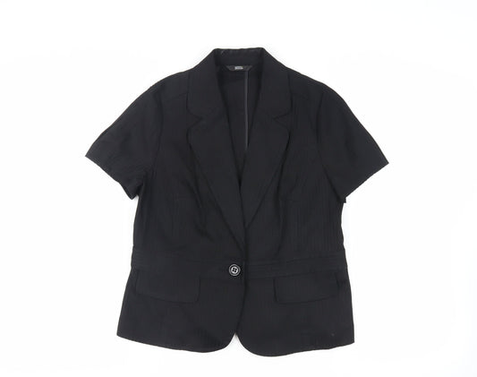 Womens UK Size 16 Marks and Spencer Black Jacket