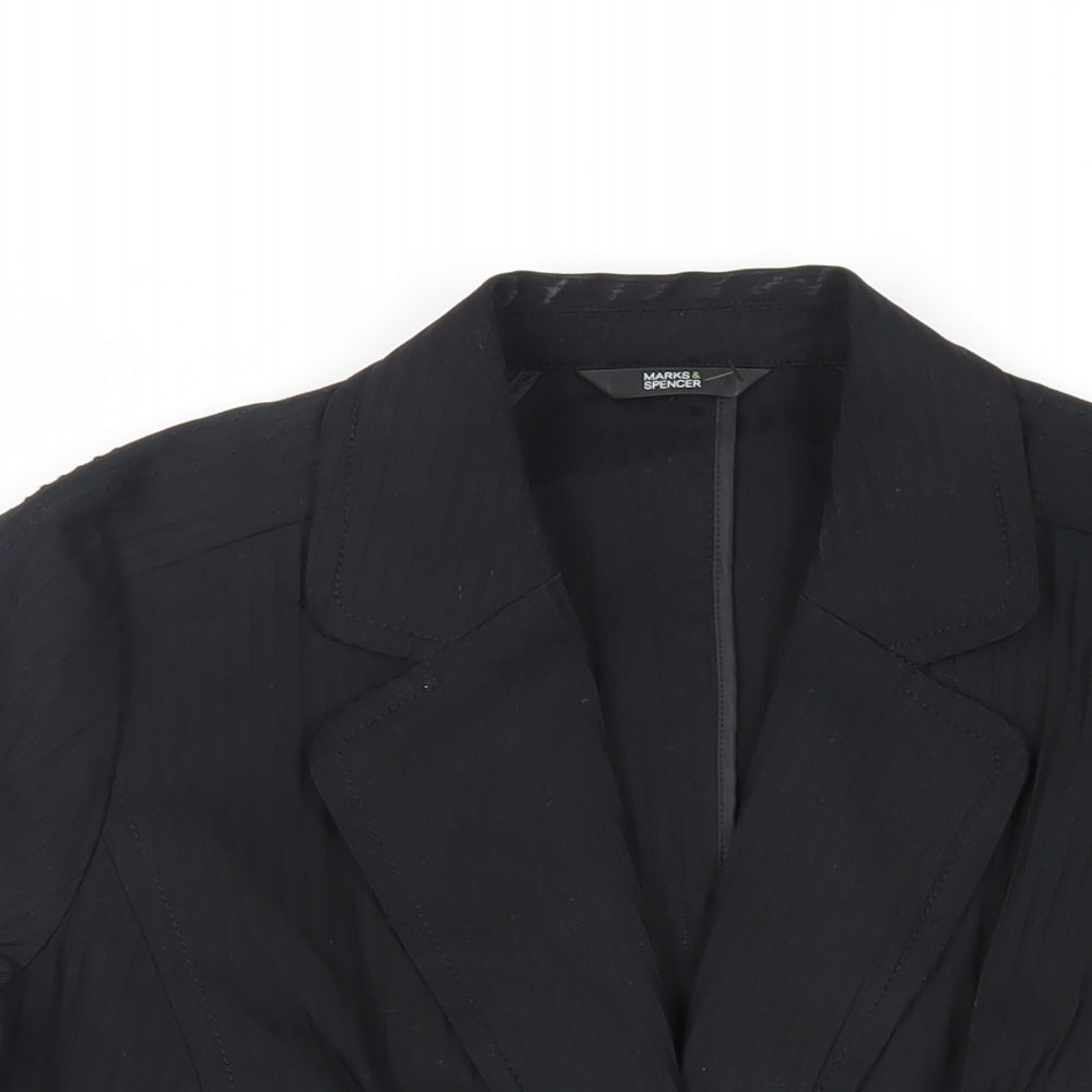 Womens UK Size 16 Marks and Spencer Black Jacket