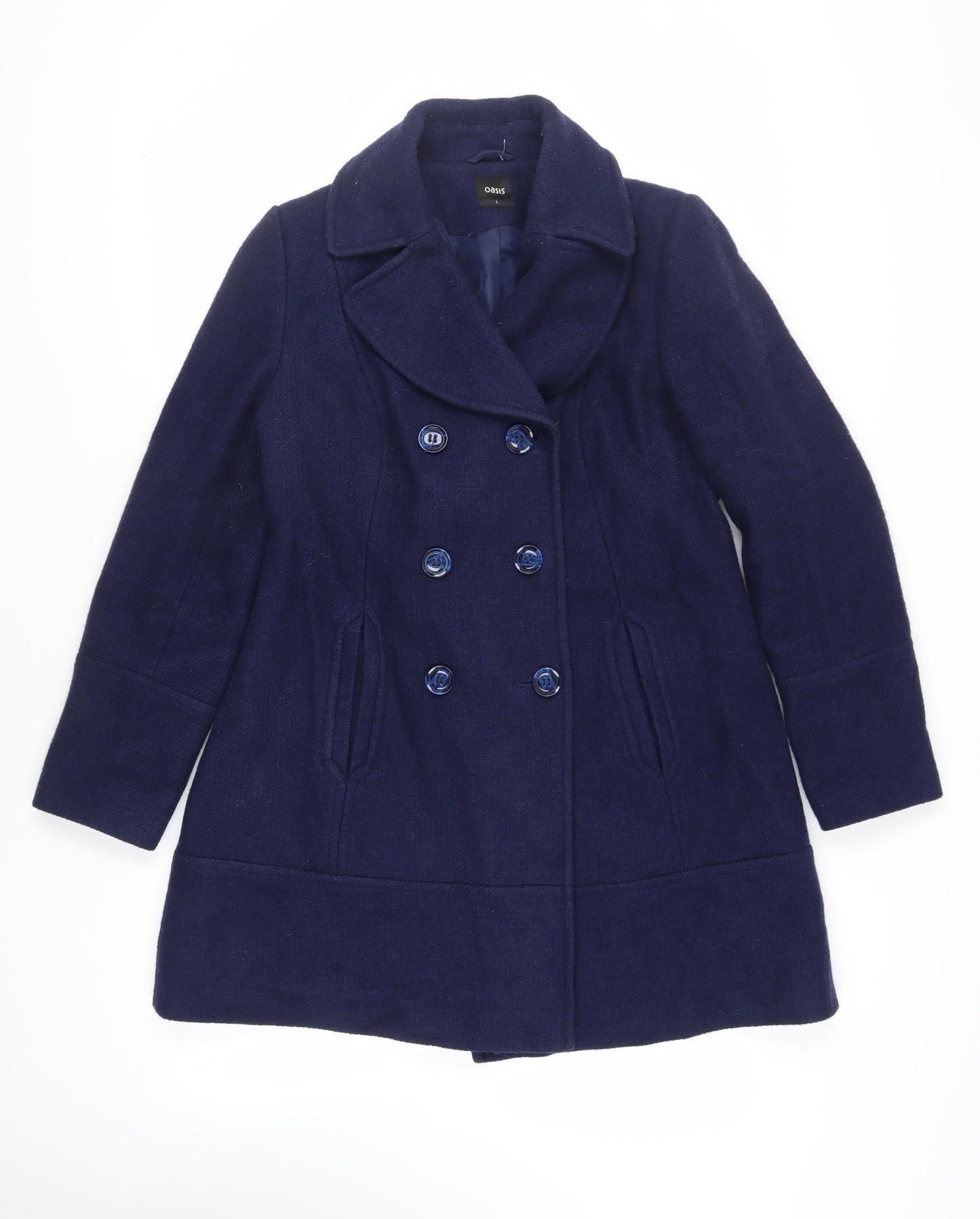 Womens UK Size L Oasis Blue Pea Coat