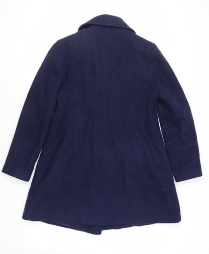 Womens UK Size L Oasis Blue Pea Coat