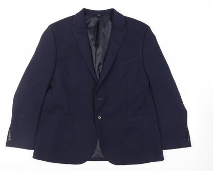 Mens UK Size 46 Marks and Spencer Regular Blue Suit Jacket