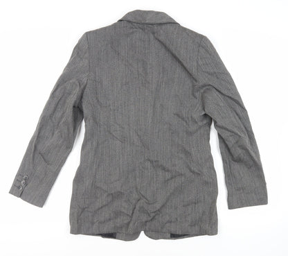 Marks and Spencer Womens Grey Jacket Blazer Size 10 Button