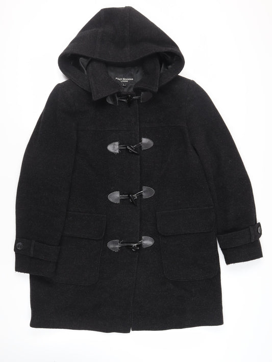 FOUR SEASONS Womens Grey Pea Coat Coat Size XL Toggle