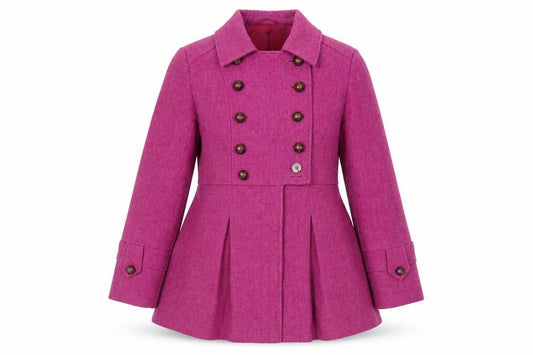 Next Womens Pink Pea Coat Coat Size 12 Button
