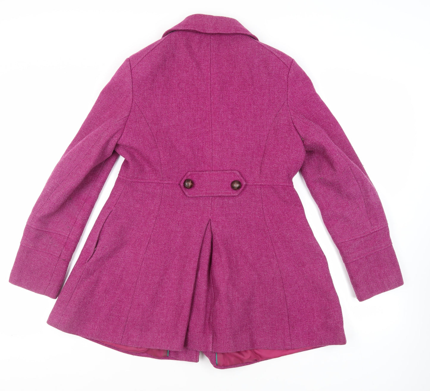 Womens UK Size 12 NEXT Pink Pea Coat