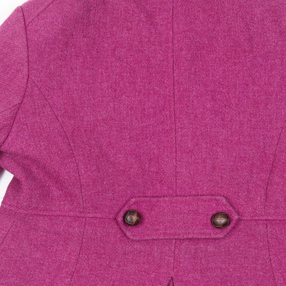 Womens UK Size 12 NEXT Pink Pea Coat