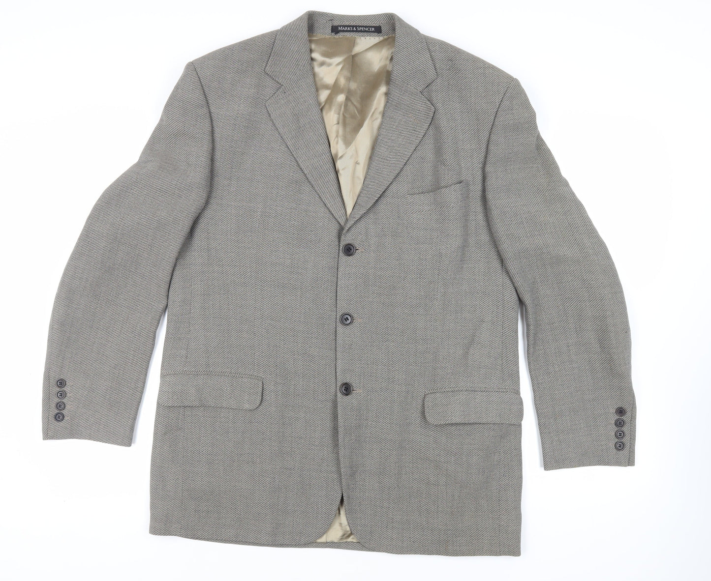 Mens UK Size 44 Marks and Spencer Regular Grey Suit Jacket