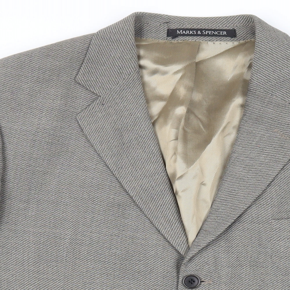 Mens UK Size 44 Marks and Spencer Regular Grey Suit Jacket