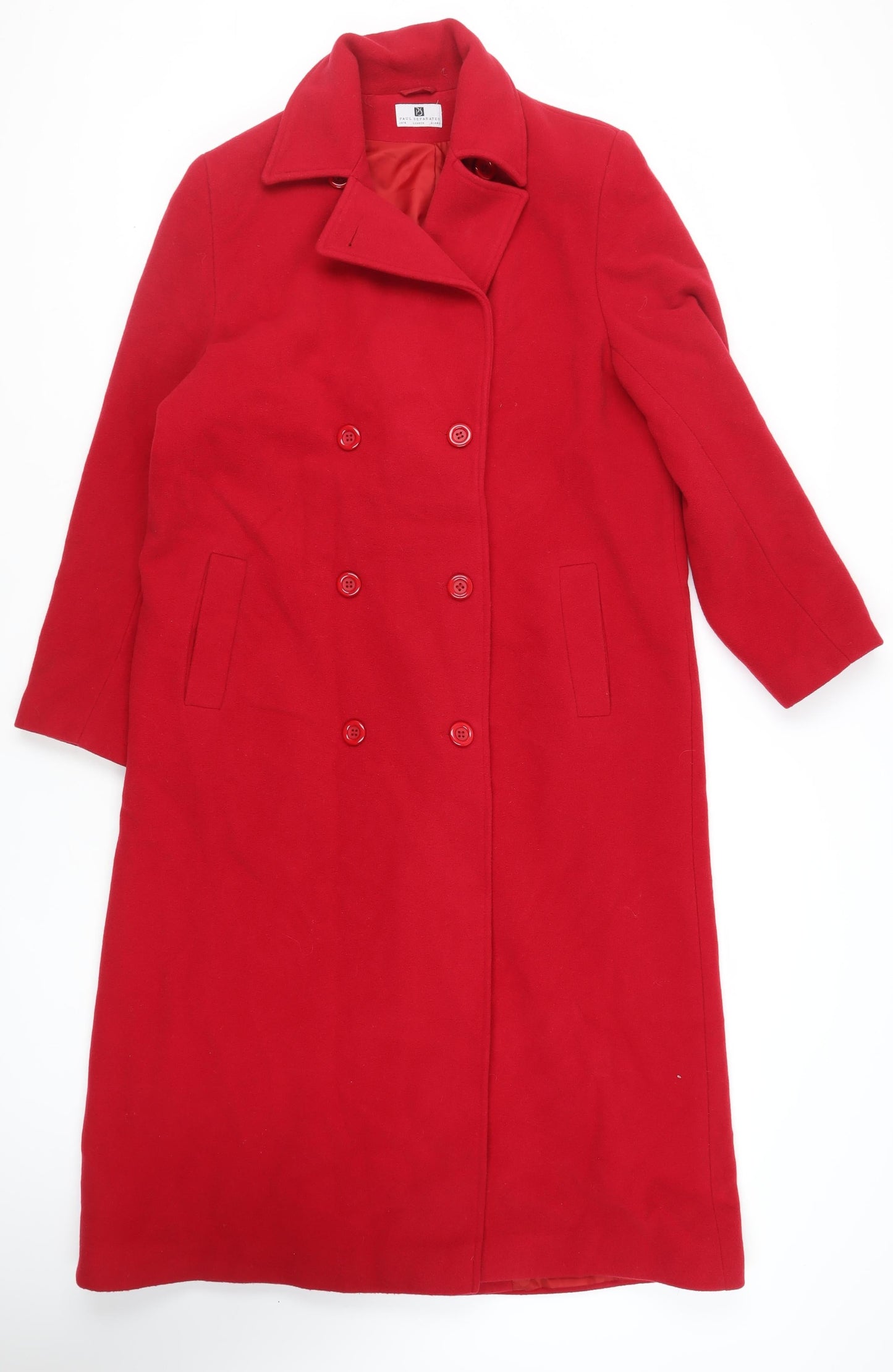 Womens UK Size 14 Paul Separates Red Overcoat