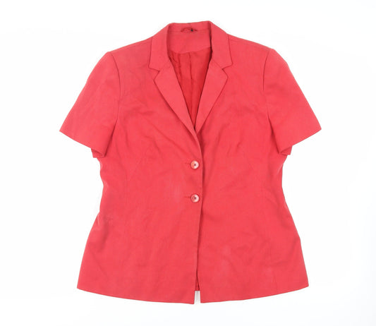 Principles Womens Red Jacket Blazer Size 16 Button