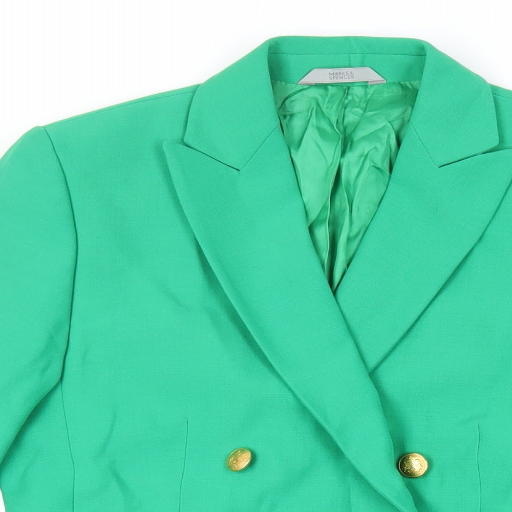 Womens UK Size 10 Marks and Spencer Green Jacket