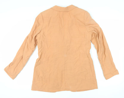 H&M Womens Pink Jacket Blazer Size 14 Button