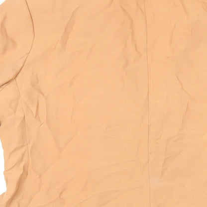 H&M Womens Pink Jacket Blazer Size 14 Button