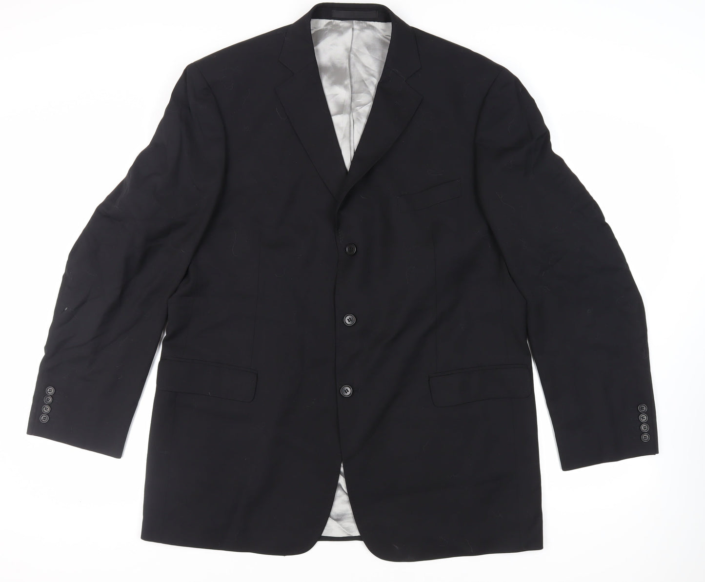 Mens UK Size 46 Marks and Spencer Regular Black Suit Jacket