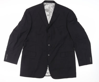 Mens UK Size 46 Marks and Spencer Regular Black Suit Jacket