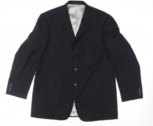 Mens UK Size 46 Marks and Spencer Regular Black Suit Jacket