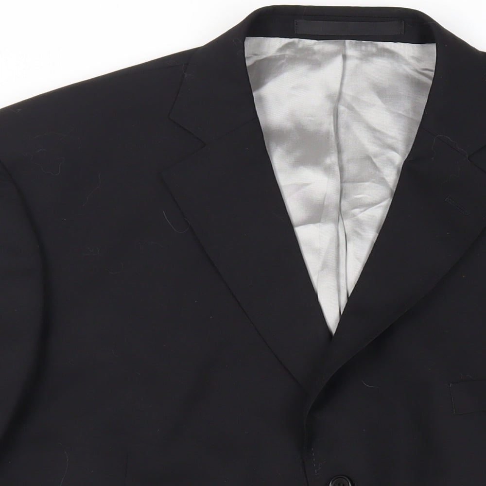 Mens UK Size 46 Marks and Spencer Regular Black Suit Jacket