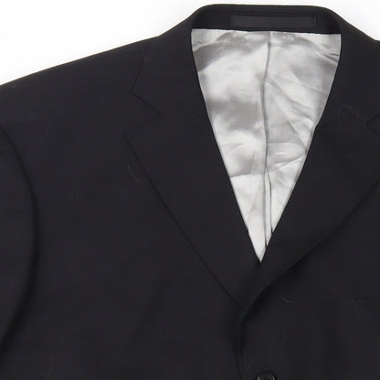 Mens UK Size 46 Marks and Spencer Regular Black Suit Jacket