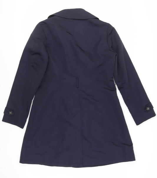 Womens UK Size 12 Marks and Spencer Blue Pea Coat