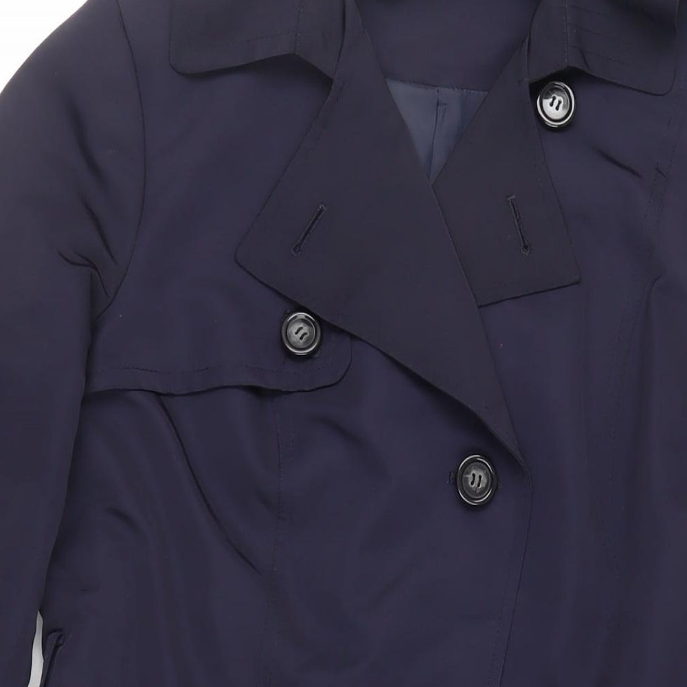 Womens UK Size 12 Marks and Spencer Blue Pea Coat