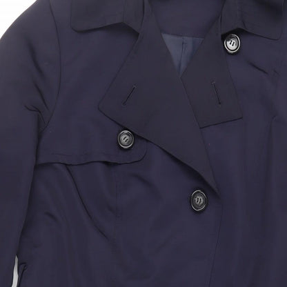 Womens UK Size 12 Marks and Spencer Blue Pea Coat