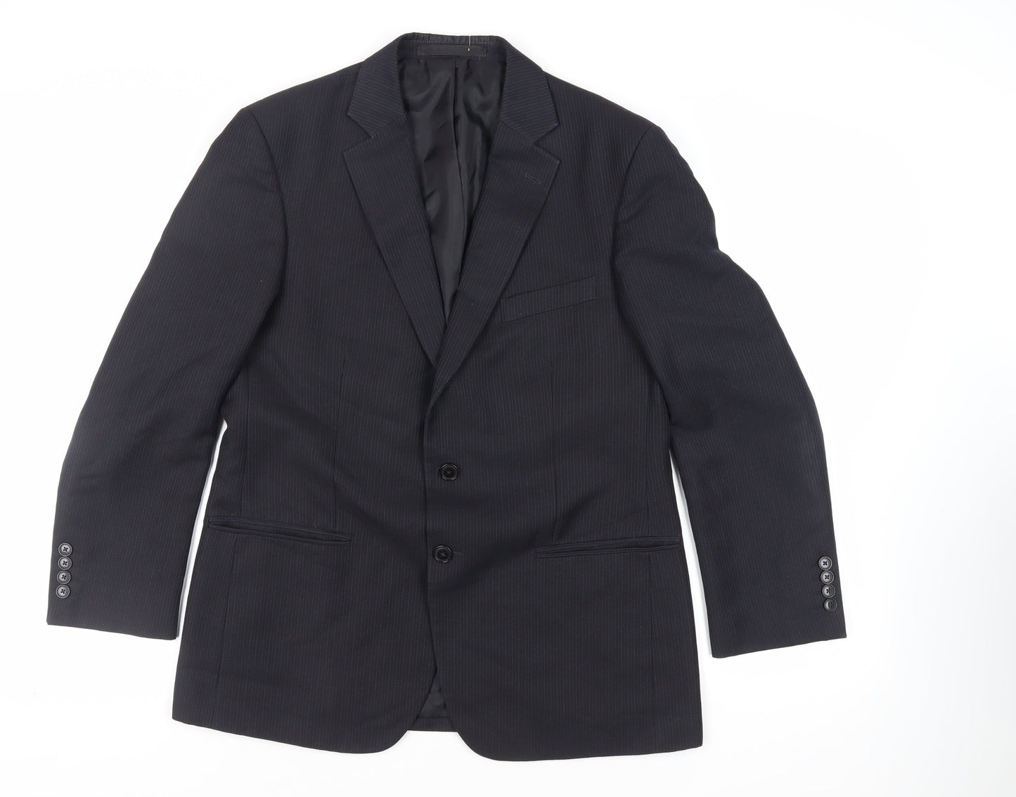 Mens UK Size 40 Marks and Spencer Regular Blue Suit Jacket