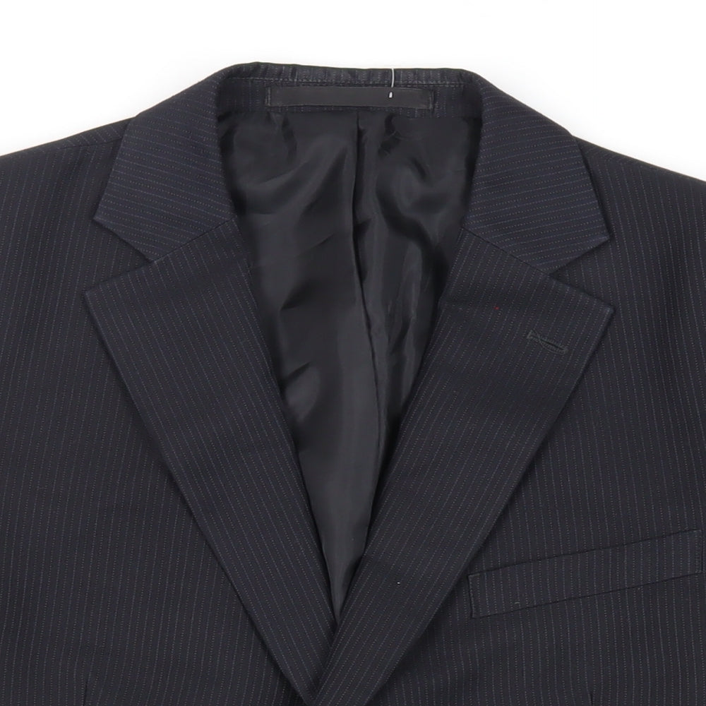 Mens UK Size 40 Marks and Spencer Regular Blue Suit Jacket