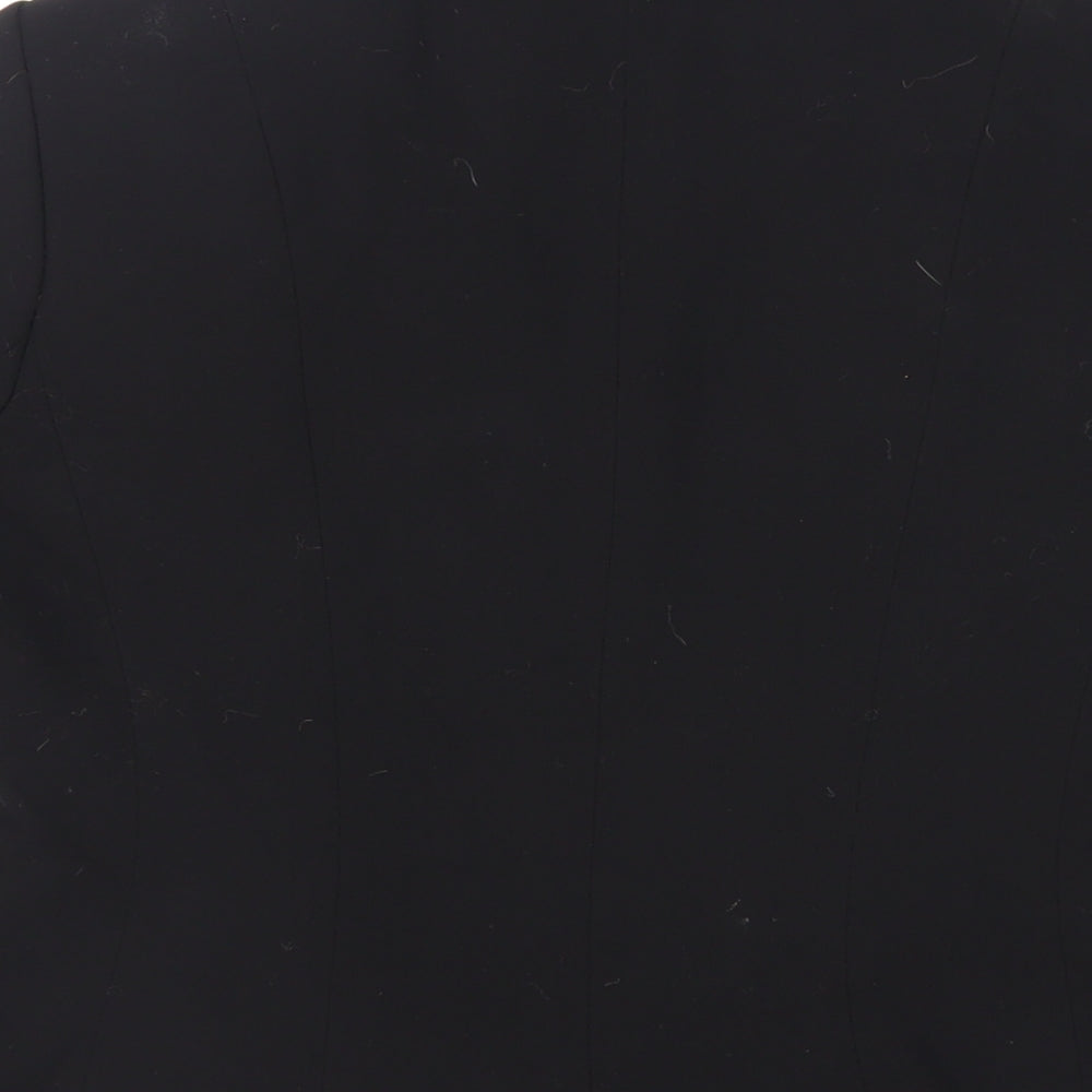 Principles Womens Black Jacket Blazer Size 12 Hook & Eye