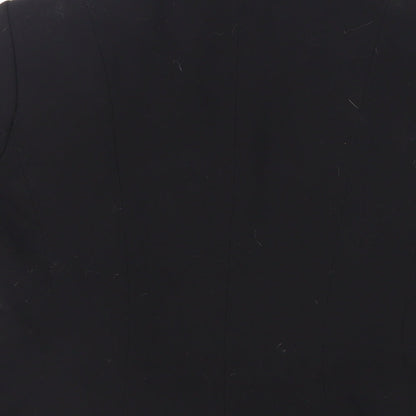 Principles Womens Black Jacket Blazer Size 12 Hook & Eye