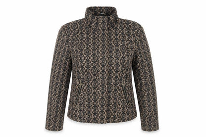 Marc Bouwer Womens Black Jacket Size L Zip - Embroidered