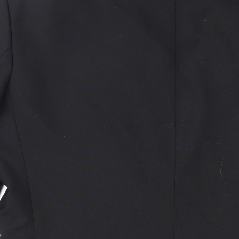 Mens UK Size 40 Charlton Gray Regular Black Suit Tuxedo