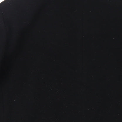 Klass Womens Black Pea Coat Coat Size L Button