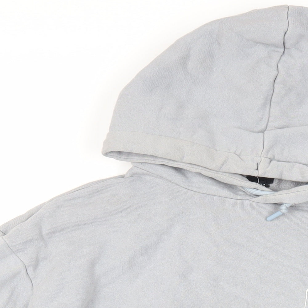 Mens UK Size L River Island Grey Pullover Hoodie