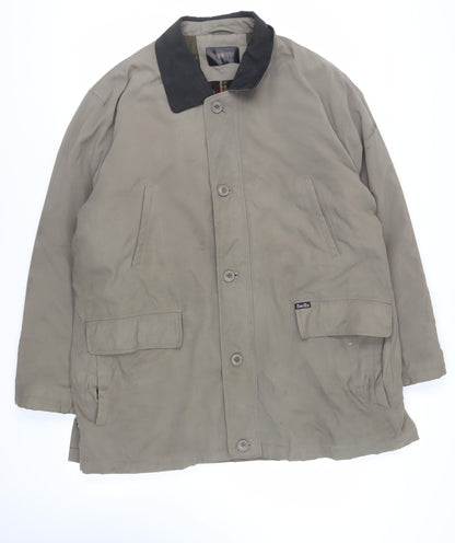 Mens UK Size 46 Douglas Brown Pea Coat
