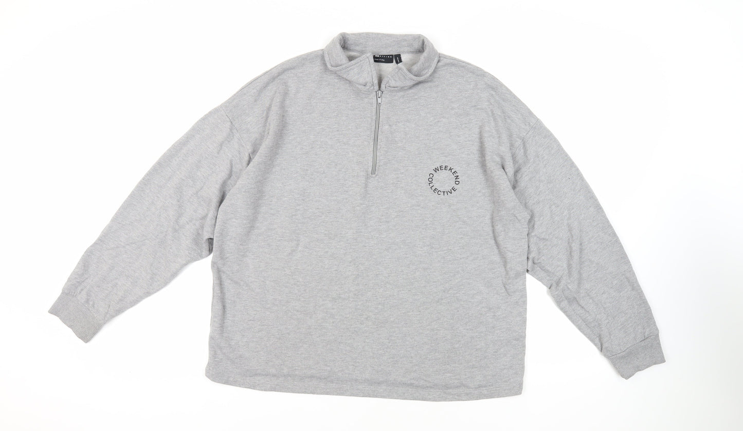Womens UK Size 10 ASOS Grey Pullover Sweatshirt
