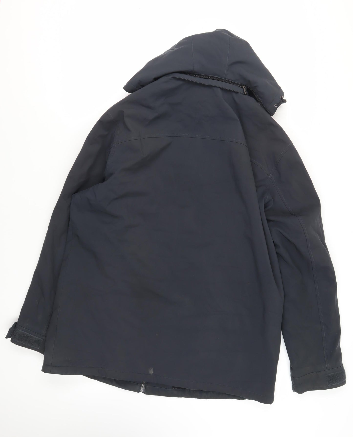 Mens UK Size L Weatherproof Blue Windbreaker Coat