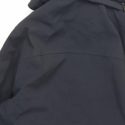 Mens UK Size L Weatherproof Blue Windbreaker Coat