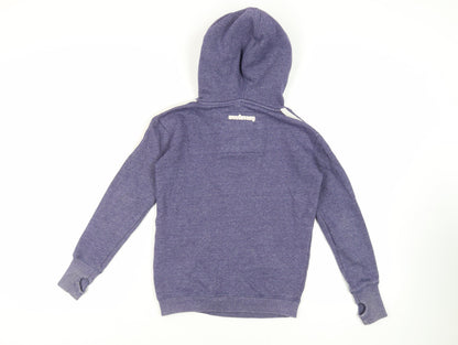 Swimzi Boys Blue Cotton Pullover Hoodie Size 11-12 Years Pullover - Logo Pockets