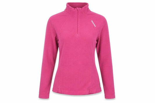 Decathlon Womens Pink Polyester Pullover Sweatshirt Size S Zip