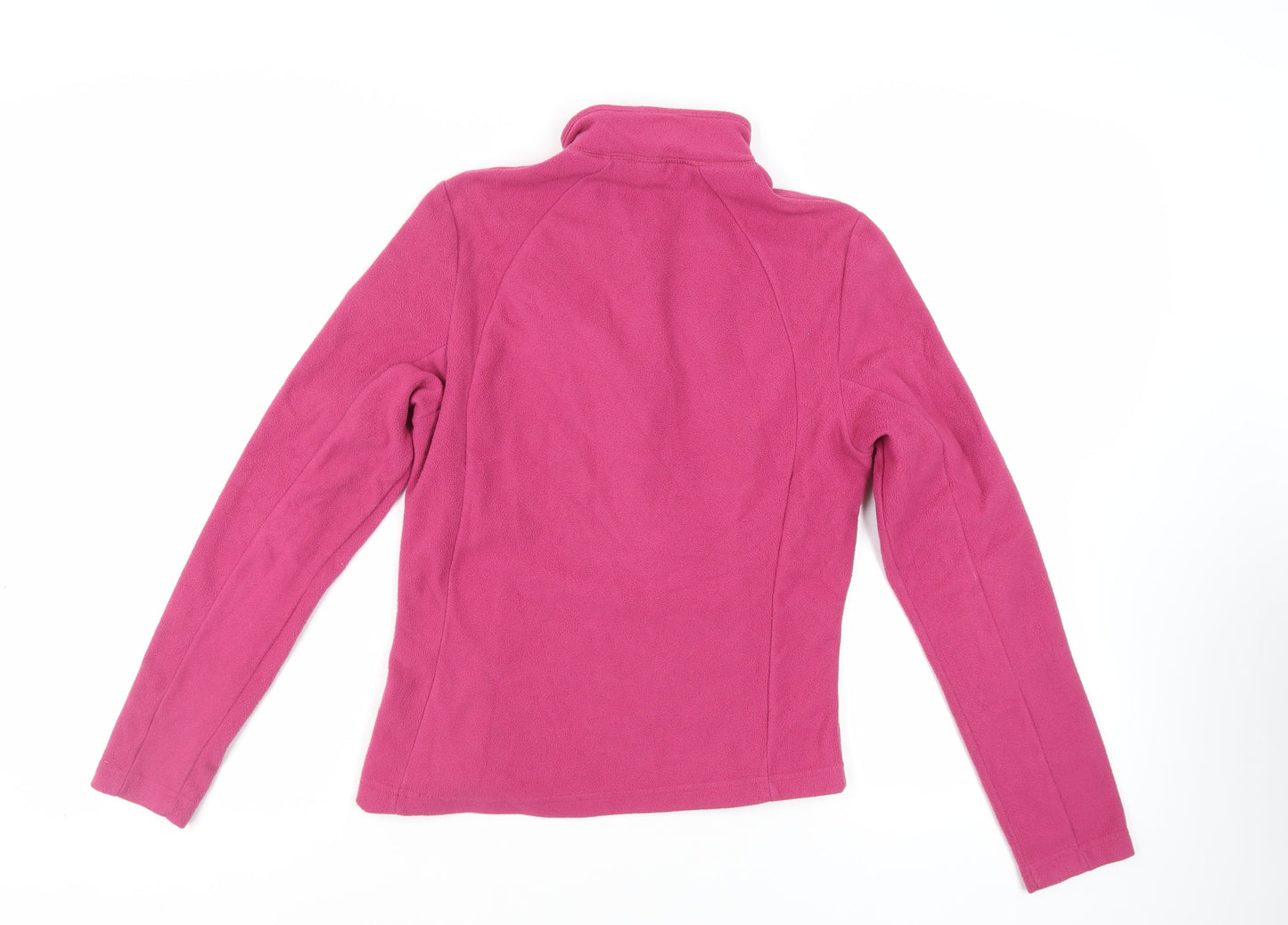DECATHLON Womens Pink Polyester Pullover Sweatshirt Size S Zip