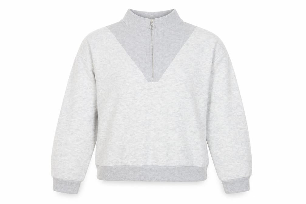 Womens UK Size 12 Boohoo Grey Pullover Sweatshirt