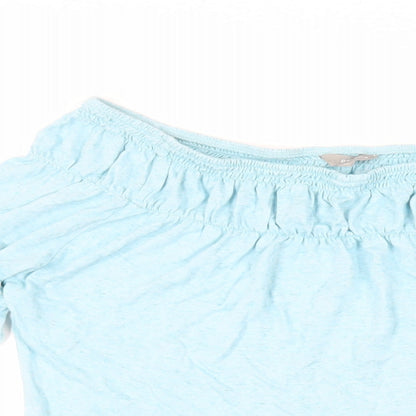 Womens UK Size 14 Per Una Blue Basic Blouse