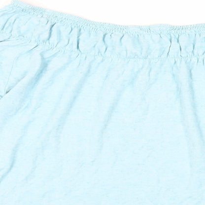Womens UK Size 14 Per Una Blue Basic Blouse