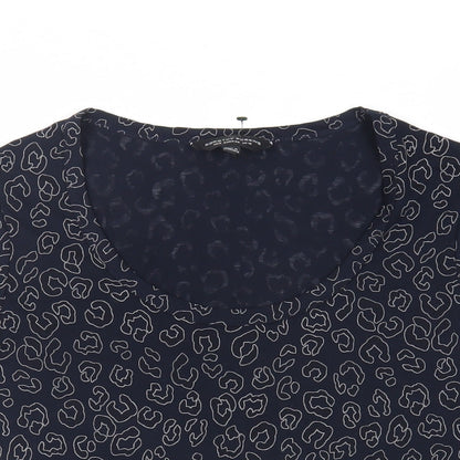 Womens UK Size 10 Dorothy Perkins Blue Basic T-Shirt
