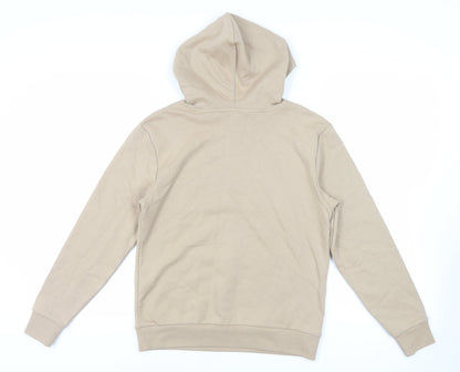 Marks and Spencer Womens Beige Cotton Pullover Hoodie Size XS Pullover - Pockets